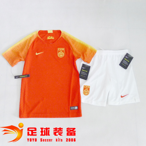 （大童款）专柜正品NIKE 2018 中国国家队 儿童主场球迷版短袖球衣（上衣+短裤）